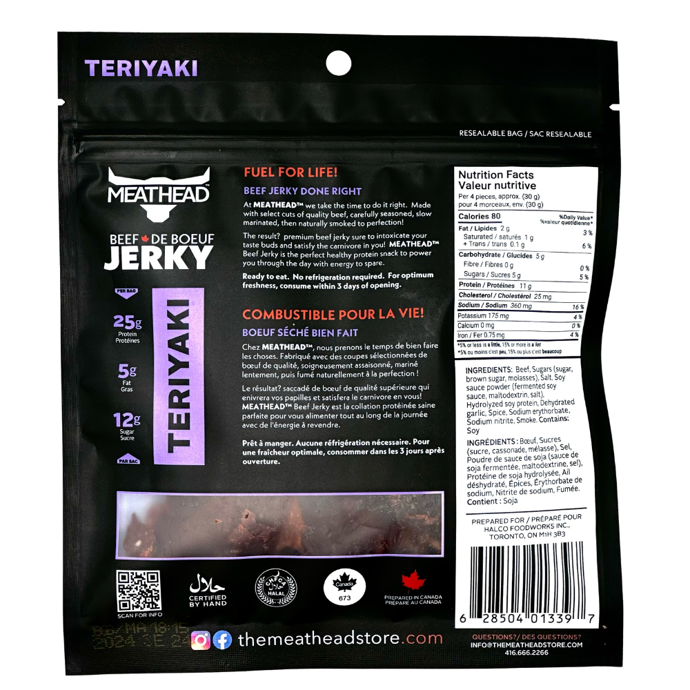 Meathead™ Teriyaki Beef Jerky